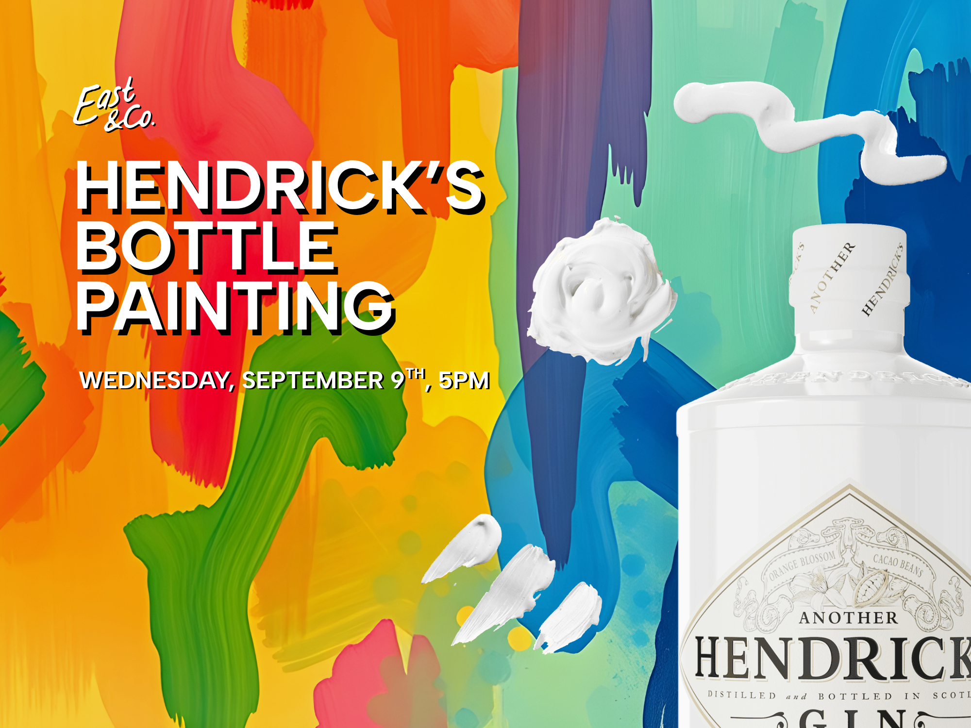Hendrick’s Bottle Painting