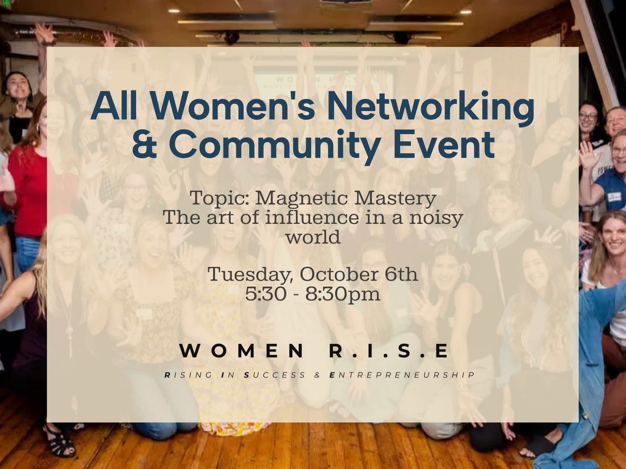 All Women’s Networking & Community Event + Guest Speaker